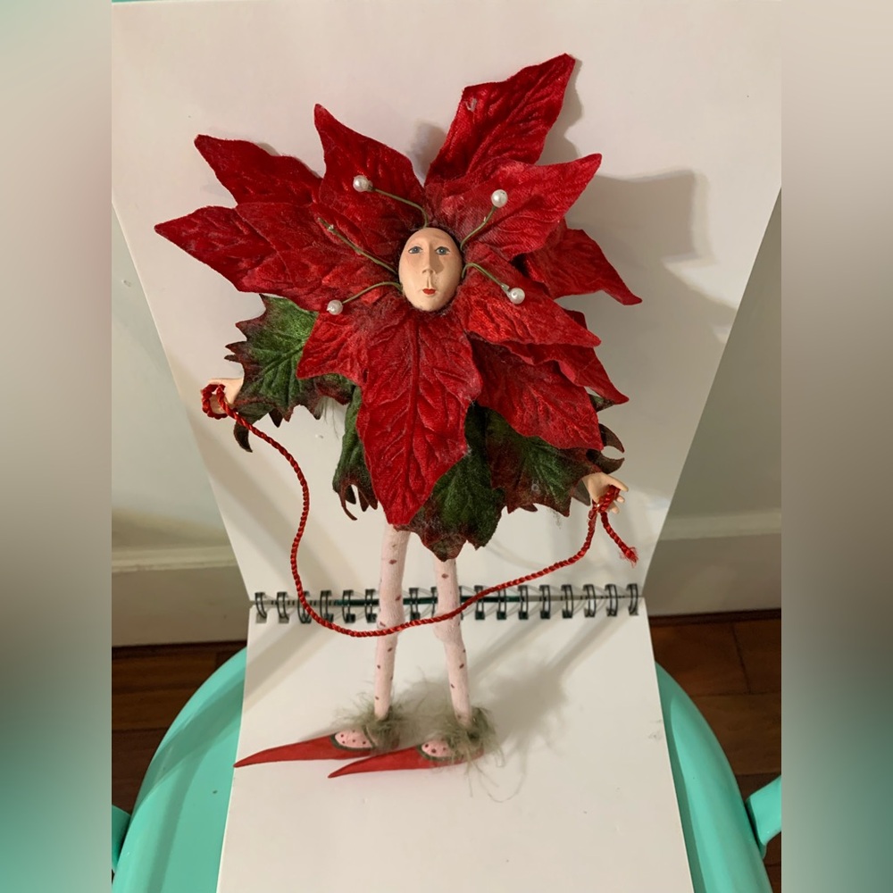 Department 56 Patience Brewster Poinsettia Fairy 13” Tall